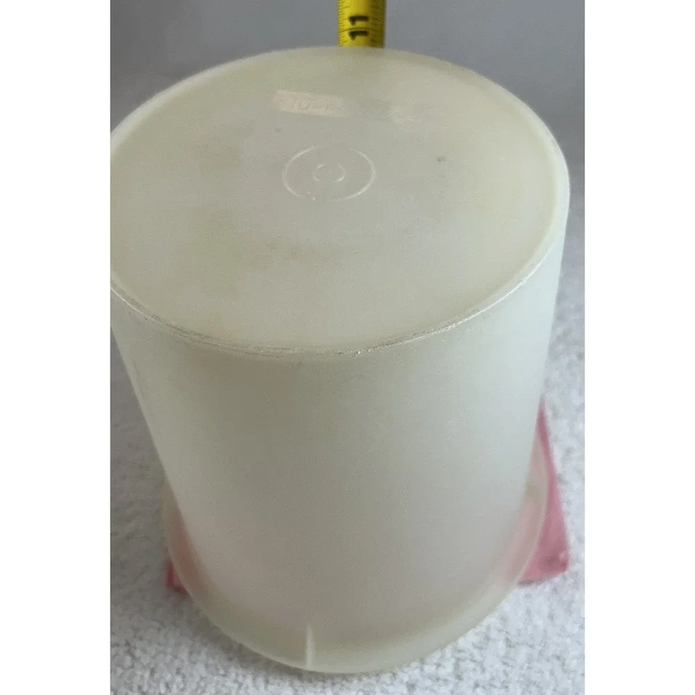 Vintage Tupperware Jumbo 9 Qt Sheer Storage Canister Container w/Snap Lid